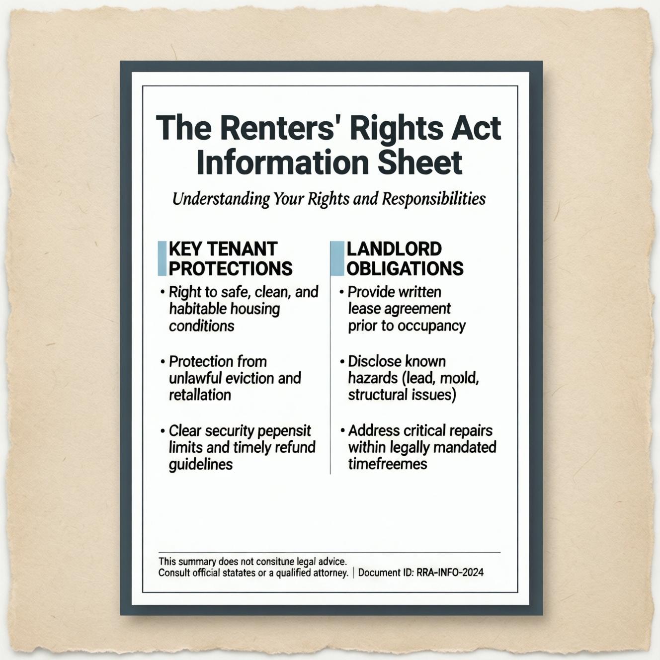 The Renters’ Rights Act Information Sheet 2026: What Landlords and Tenants in England Need to Know The Renters’ Rights Act 2025 introduces major reforms to England’s private rented sector, set to take effect from 1 May 2026. To help both landlords and tenants understand these sweeping changes, the UK government has created an official guidance document — the Renters’ Rights Act Information Sheet 2026. This document, published by the Ministry of Housing, Communities and Local Government, must be provided to tenants of most private rented homes in England by 31 May 2026. This article explains what the Information Sheet is, why it matters, and how both landlords and tenants should prepare, ensuring full compliance and peace of mind.